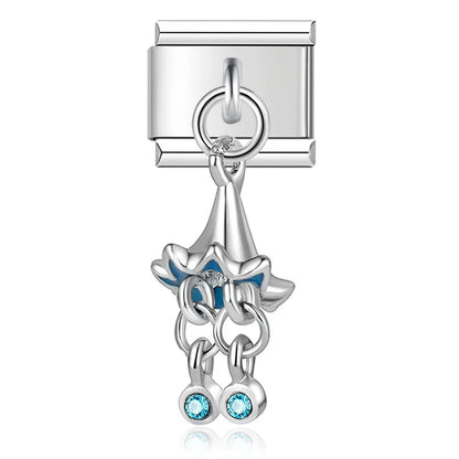 The Fish, Butterfly, Eye & Cherries Dangle Charm