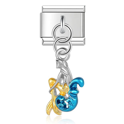 The Fish, Butterfly, Eye & Cherries Dangle Charm