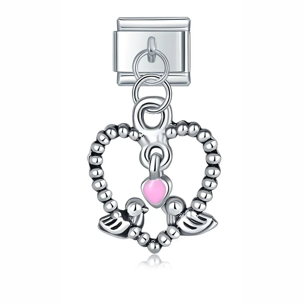 Fish Love Birds Heart Key Feather
