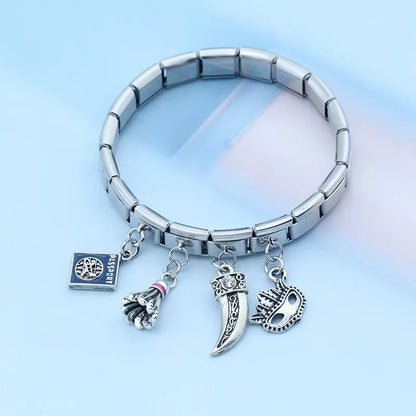 The Girl, Mask, Eye & Passport Dangle Charm