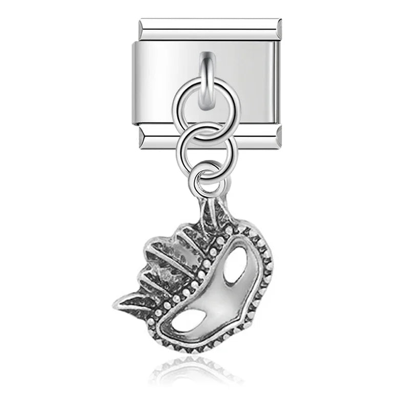 Girl Mask Eye Passport charms