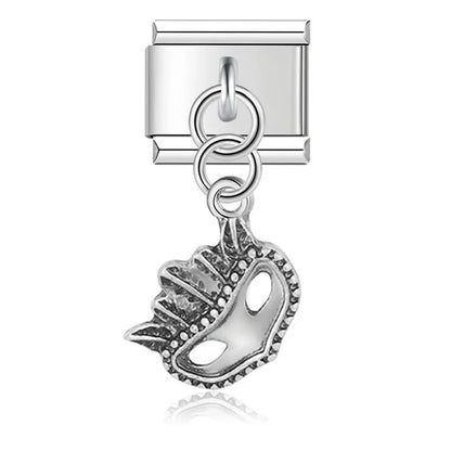 The Girl, Mask, Eye & Passport Dangle Charm