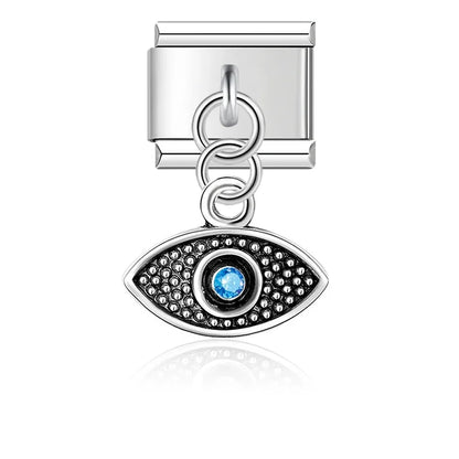 The Girl, Mask, Eye & Passport Dangle Charm