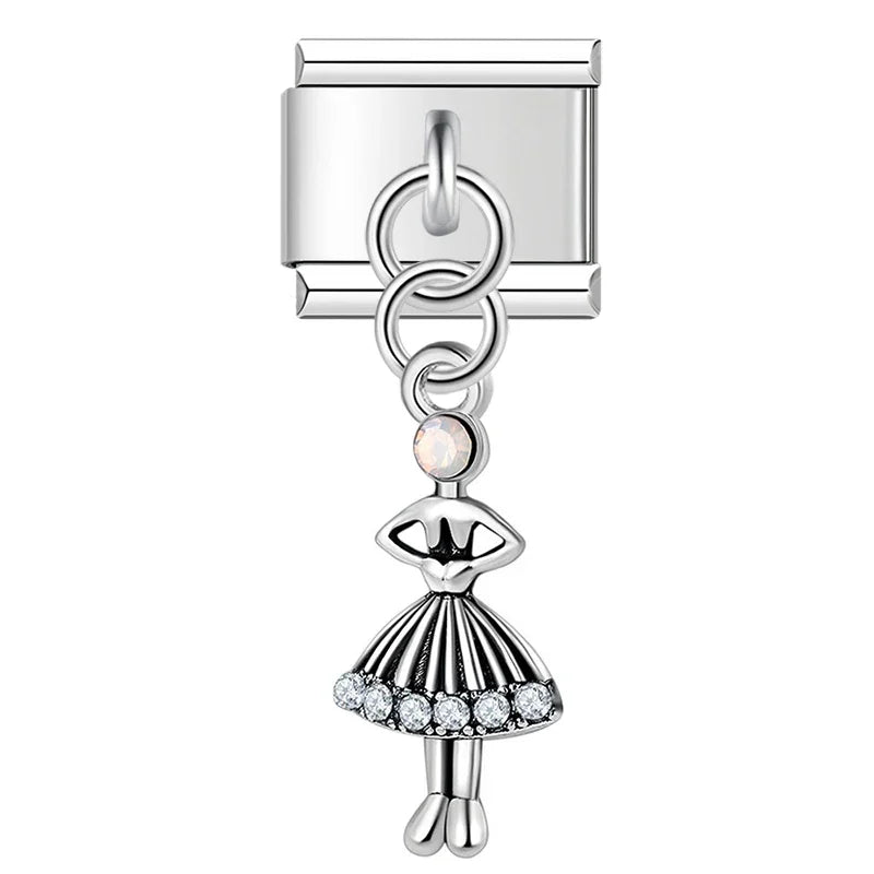 Girl Mask Eye Passport charms