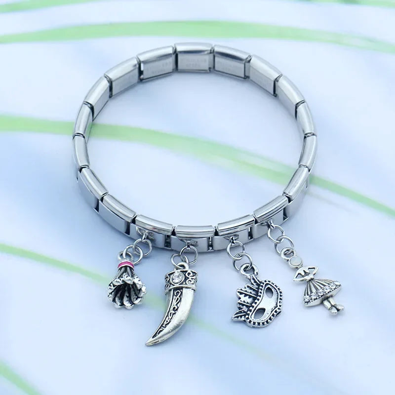 Girl Mask Eye Passport charms