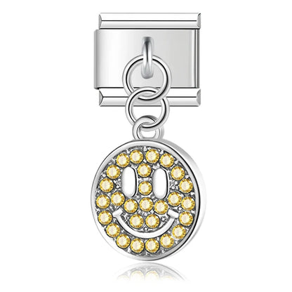 Enamel Elephant & Good Luck Dangle Charm for Charm Bracelets