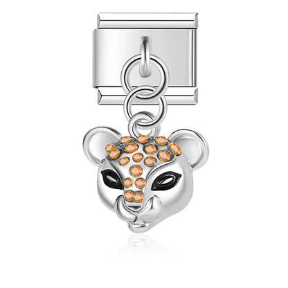 Enamel Elephant & Good Luck Dangle Charm for Charm Bracelets