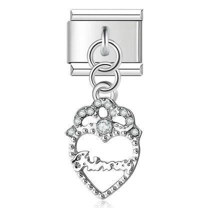 Enamel Elephant & Good Luck Dangle Charm for Charm Bracelets