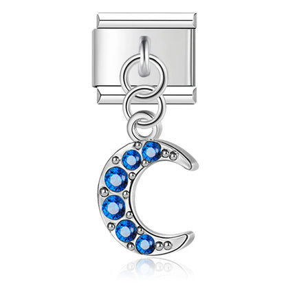 Enamel Elephant & Good Luck Dangle Charm for Charm Bracelets