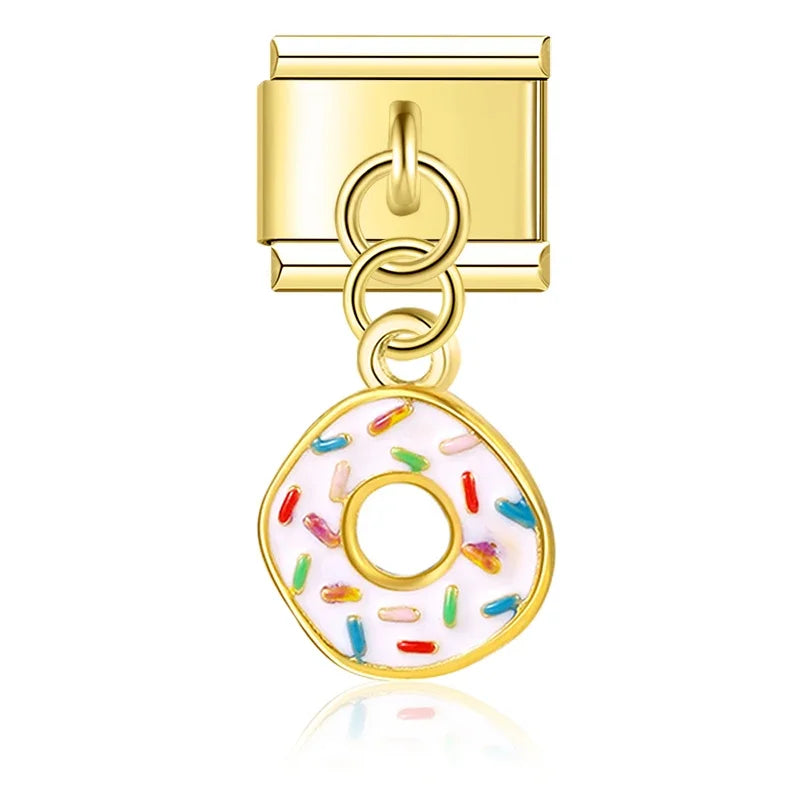 Rose Flower Footprints Claws Heart Donuts DJ272