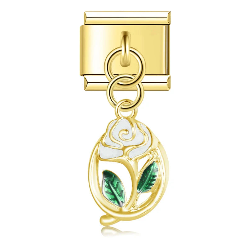 Rose Flower Footprints Claws Heart Donuts DJ272