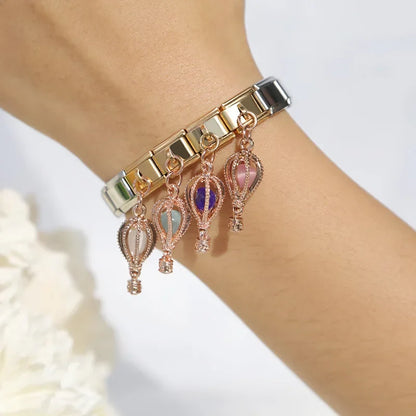 Hot Air Balloon Dangle Italian Charms