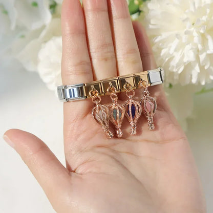 Hot Air Balloon Dangle Italian Charms