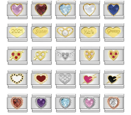Sweet Romantic Heart Love charms DJ383