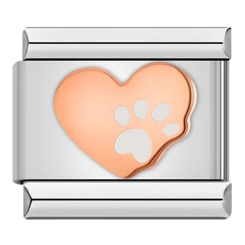 Sweet Romantic Heart Love charms DJ383