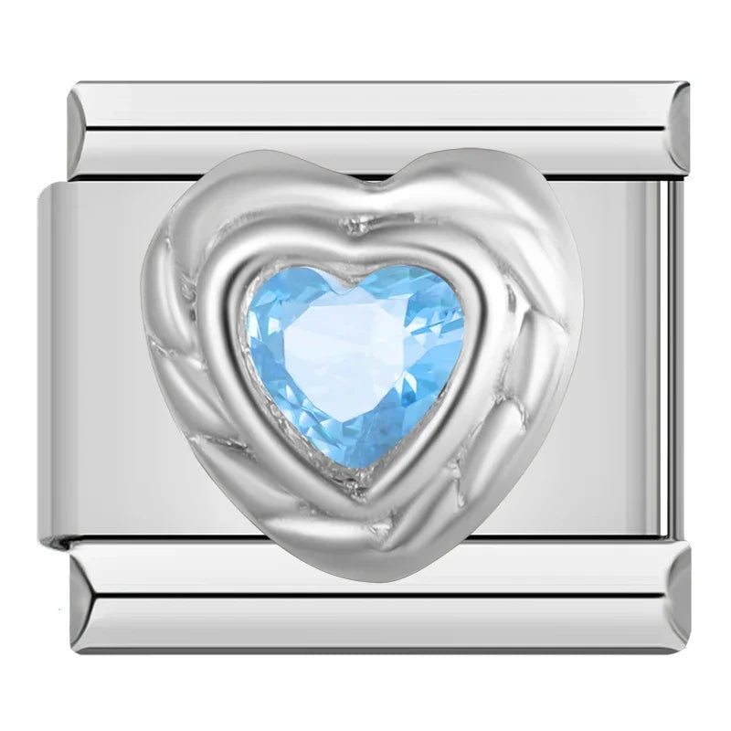 Sweet Romantic Heart Love charms DJ383
