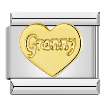Romantic Heart & Love Italian Charms — Crystal, Engraved, Gold, Silver & Rose Gold Links