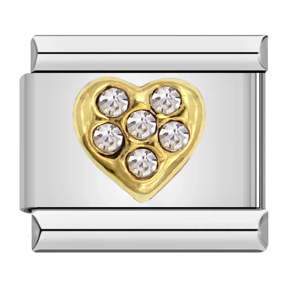 Sweet Romantic Heart Love charms DJ383