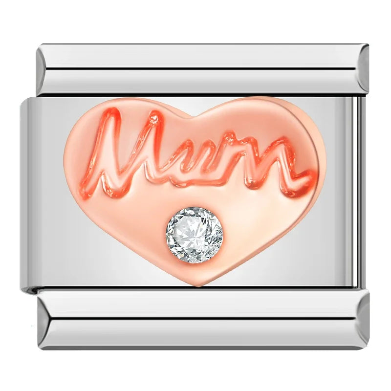 Sweet Romantic Heart Love charms DJ383