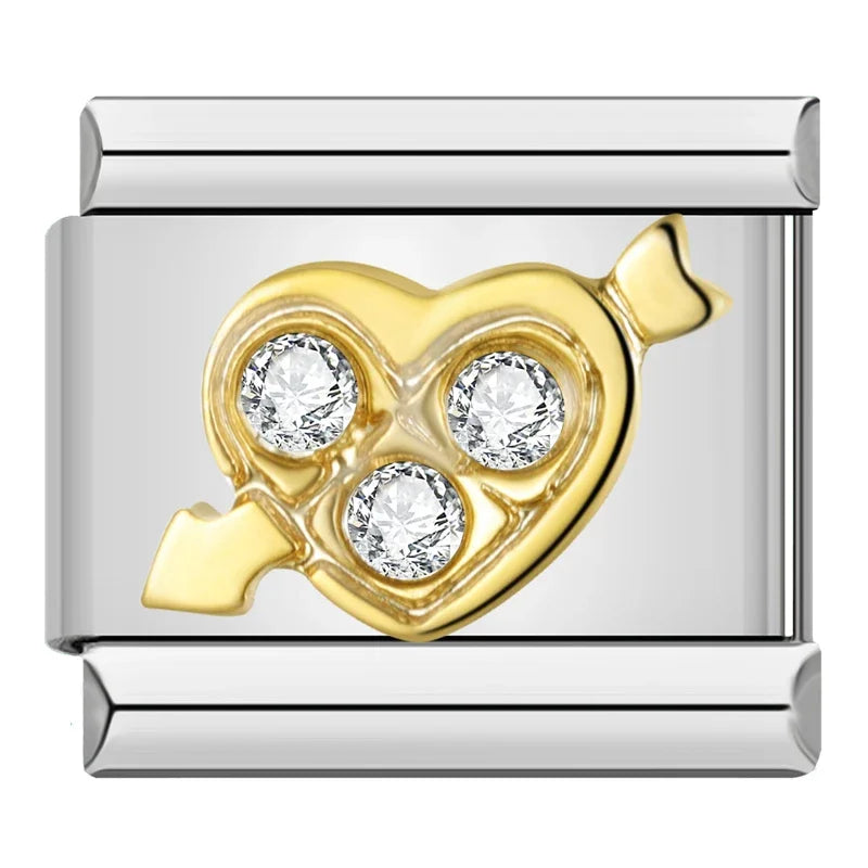 Sweet Romantic Heart Love charms DJ383