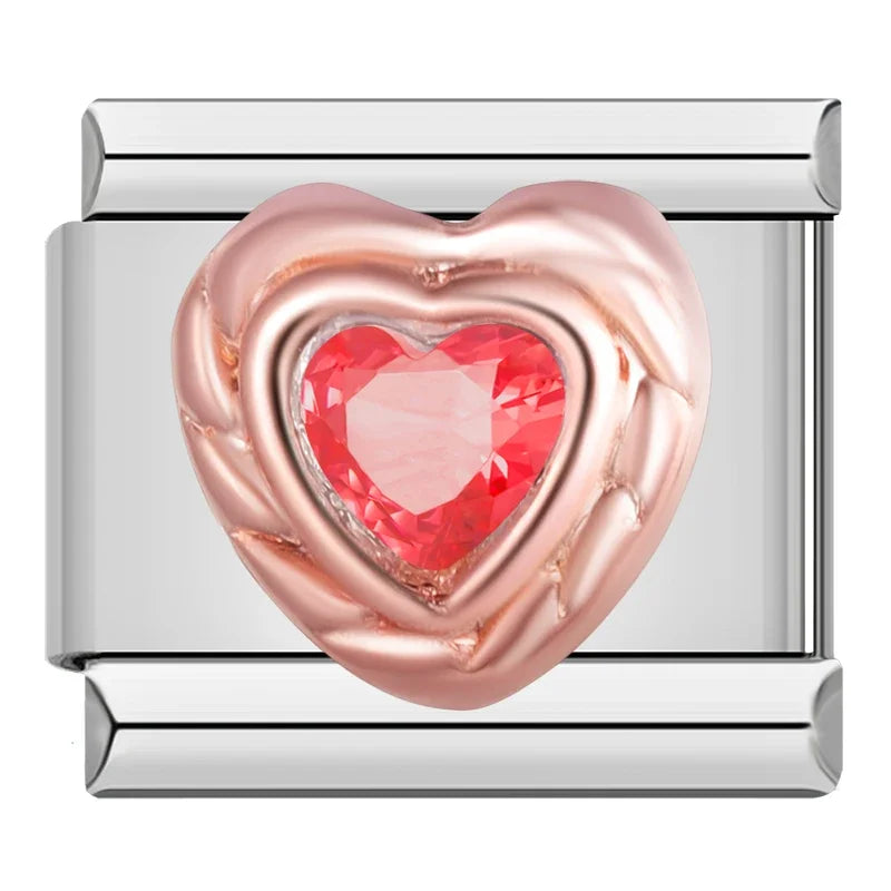 Sweet Romantic Heart Love charms DJ383