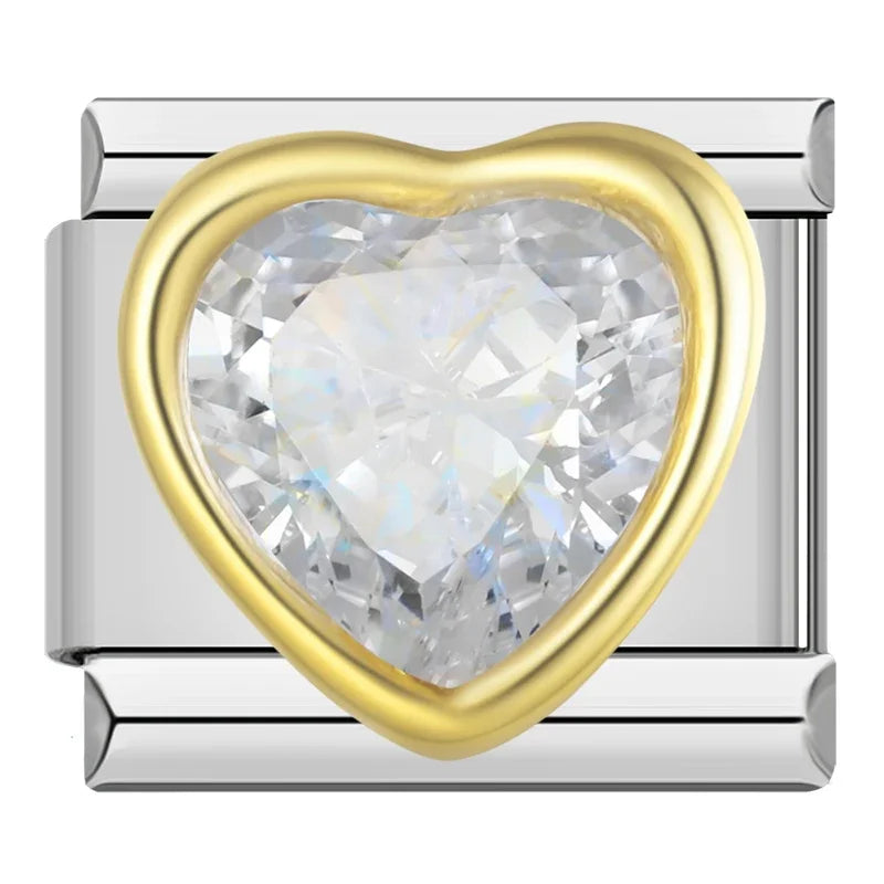 Sweet Romantic Heart Love charms DJ383