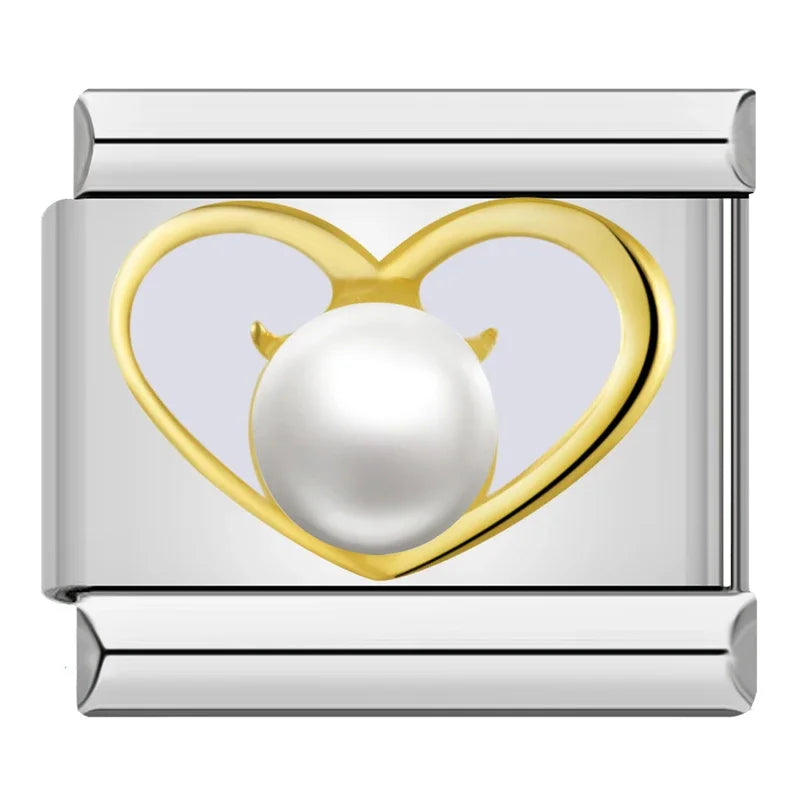 Sweet Romantic Heart Love charms DJ383