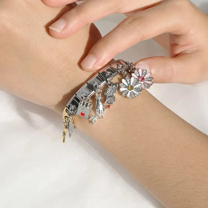 Star, Watermelon, Butterfly, Crown & Flower Dangle Italian Charms — Fun Summer Dangle Links