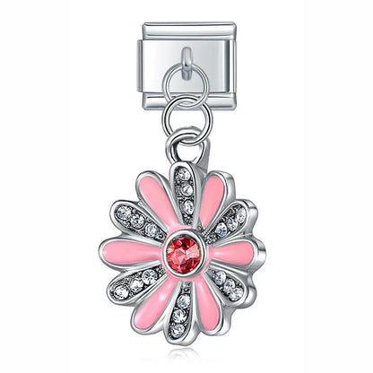 Star, Watermelon, Butterfly, Crown & Flower Dangle Italian Charms — Fun Summer Dangle Links