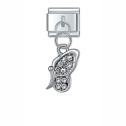 Star, Watermelon, Butterfly, Crown & Flower Dangle Italian Charms — Fun Summer Dangle Links