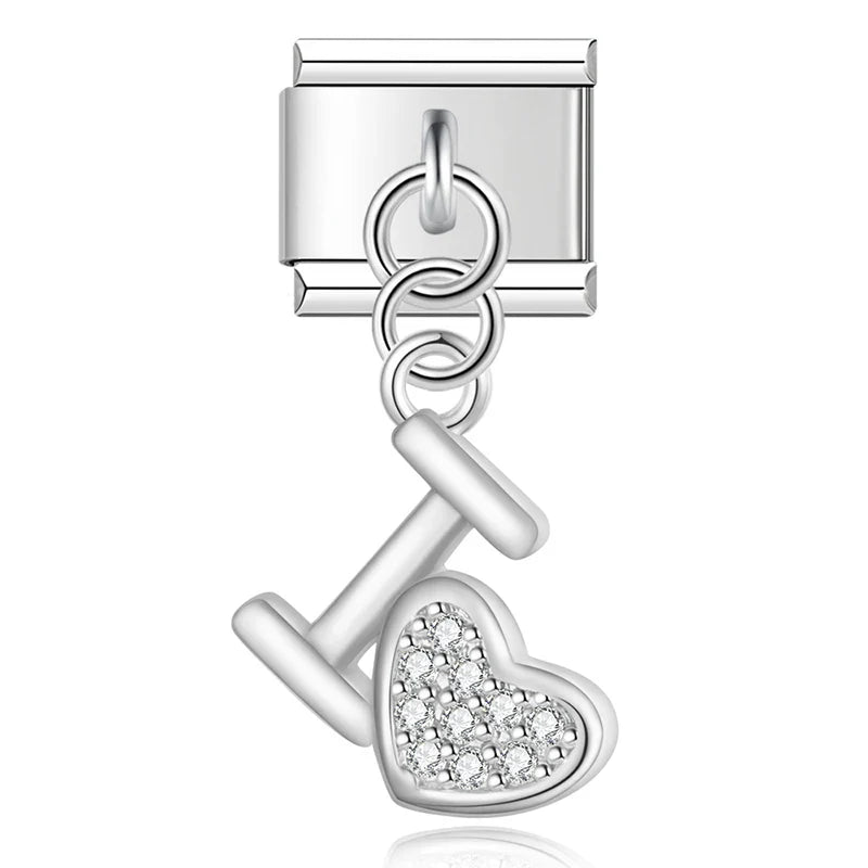 Heart lip Shiny CZ  DJ1383