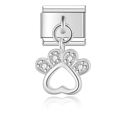 Enamel Planet & Saturn Dangle Charm for Charm Bracelets
