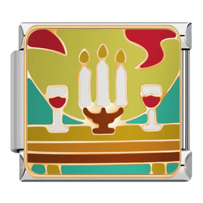 Cozy Cooking & Kitchen Italian Charms — Birthday Cake, Teapot, Teddy Bear, Pumpkin & Clown Links