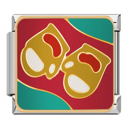 Cozy Cooking & Kitchen Italian Charms — Birthday Cake, Teapot, Teddy Bear, Pumpkin & Clown Links