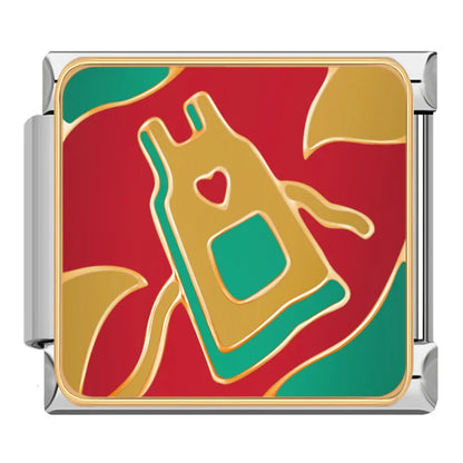 Cozy Cooking & Kitchen Italian Charms — Birthday Cake, Teapot, Teddy Bear, Pumpkin & Clown Links