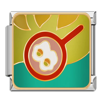 Cozy Cooking & Kitchen Italian Charms — Birthday Cake, Teapot, Teddy Bear, Pumpkin & Clown Links