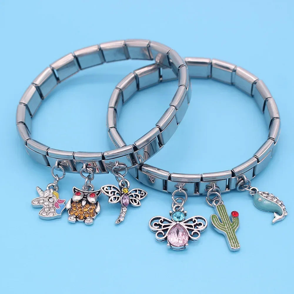 Cute Dragonfly Unicorn Owl Butterfly charms