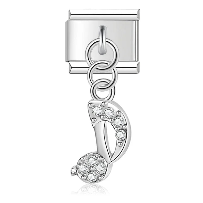 The Crystal Motif & Infinity Dangle Charm in Silver