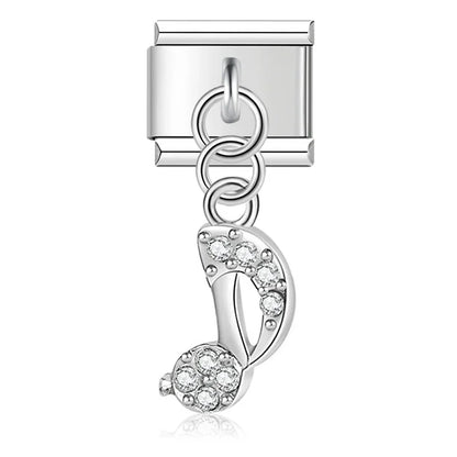 The Crystal Motif & Infinity Dangle Charm in Silver
