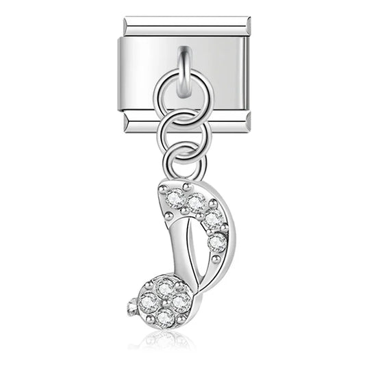 The Crystal Motif & Infinity Dangle Charm in Silver