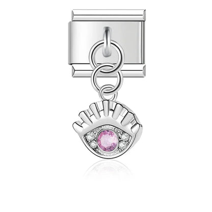 The Crystal Motif & Infinity Dangle Charm in Silver