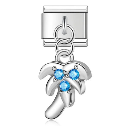The Crystal Motif & Infinity Dangle Charm in Silver