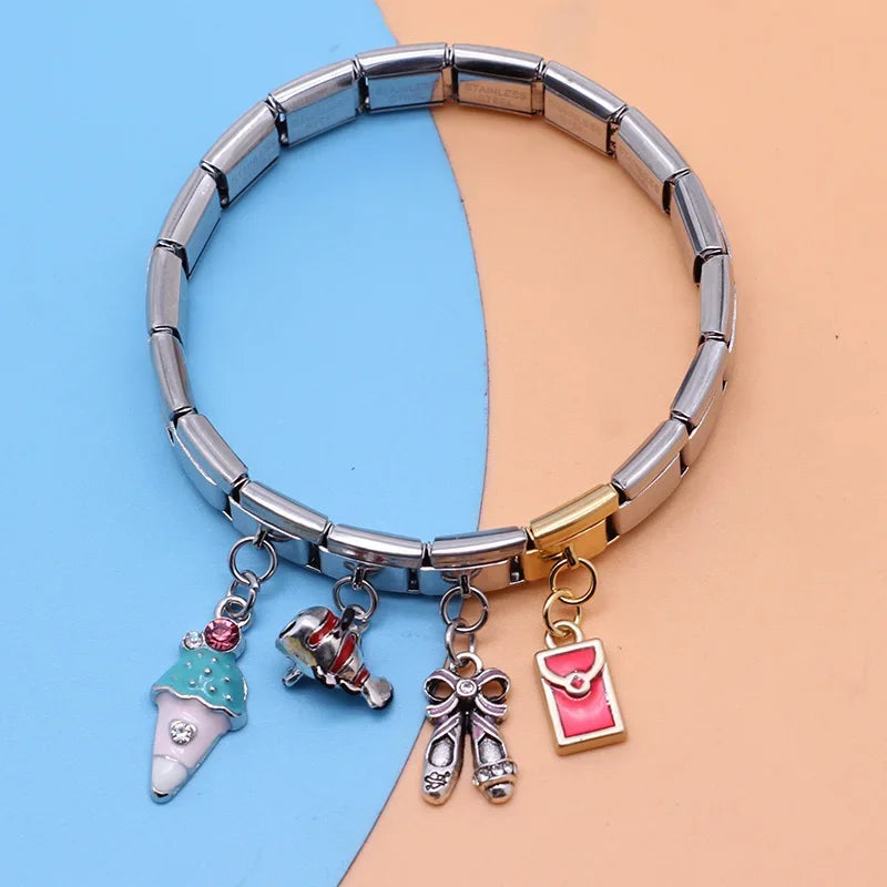 Fish Dinosaur Dolphins Ice Cream ballerina  charms