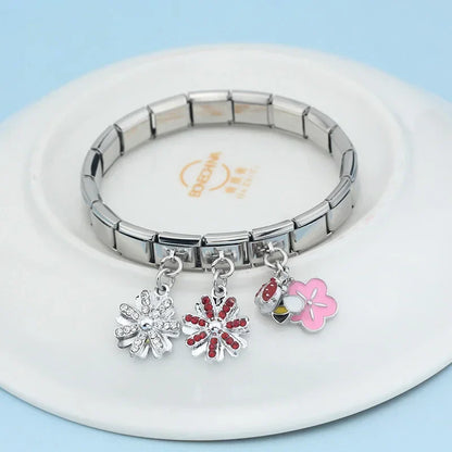 Enamel Eiffel Tower & Paris Dangle Charm for Charm Bracelets