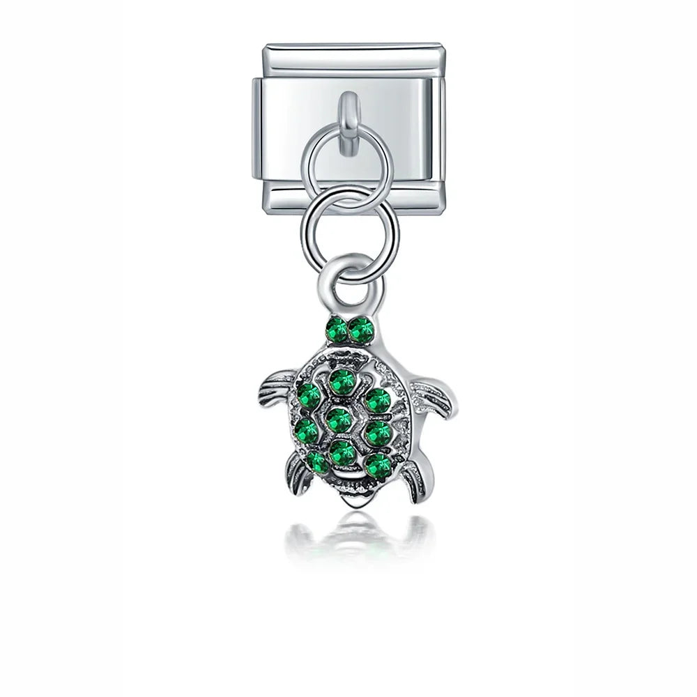 Cute Animal Themed Silver Dangle Charms