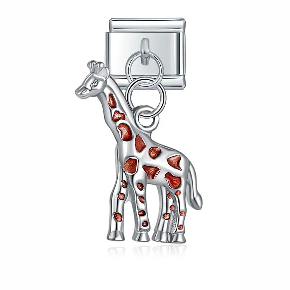 Cute Animal Themed Silver Dangle Charms