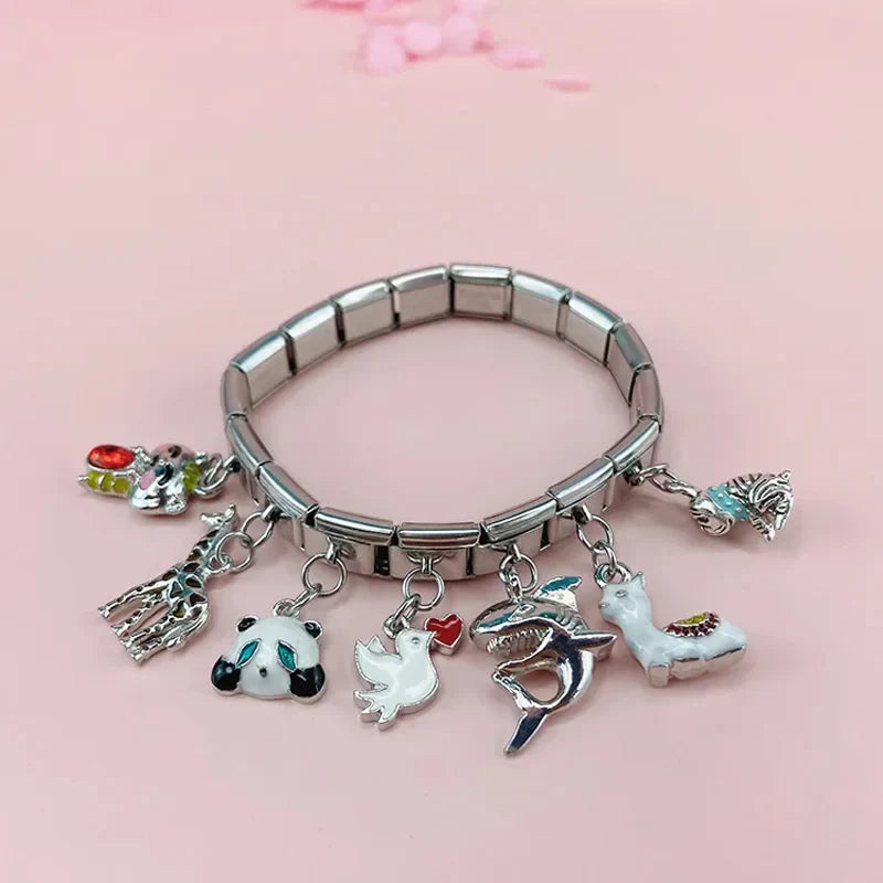 Cute Animal Themed Silver Dangle Charms