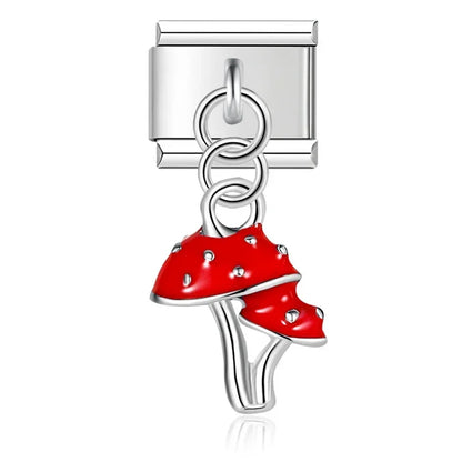 Enamel Santa Claus & Father Christmas Dangle Charm for Charm Bracelets