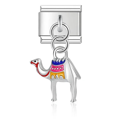 Enamel Santa Claus & Father Christmas Dangle Charm for Charm Bracelets
