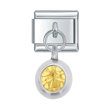 Sparkling Crystal Geometric & Floral Dangle Charms